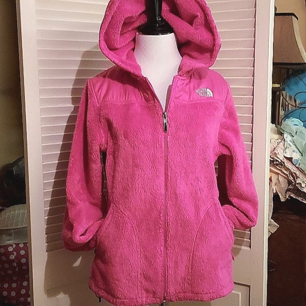 The North Face Pink Hooded Fleece Jacket